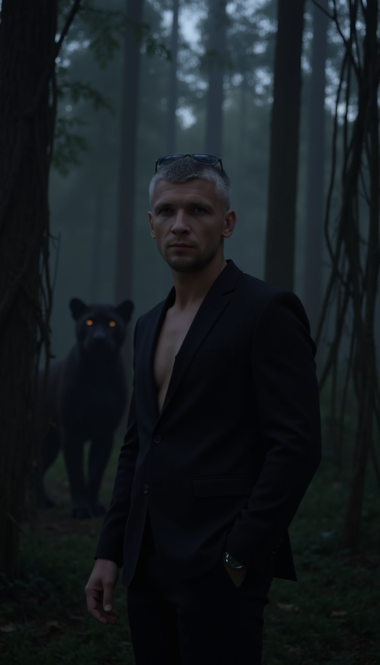 Фотосессия с пантерой: Кинематограф в сумраке реализма
 - Фотосессия с ИИ AIQA