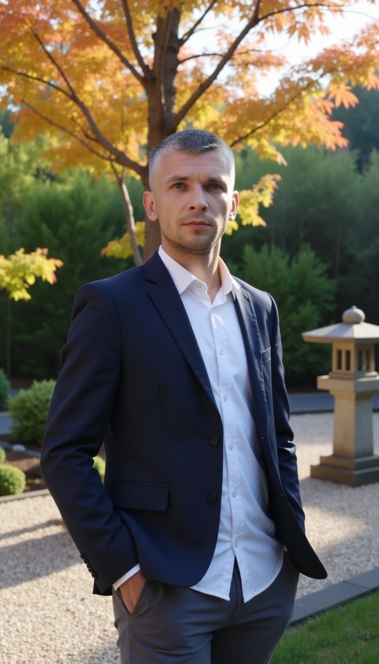 Японский сад: Идеальная фотосессия, правило третей

