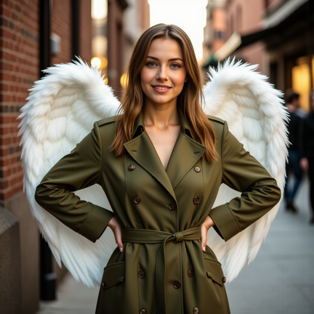 Ангельские крылья в городе: фотосессия в стиле chic
 - Фотосессия с нейросетью